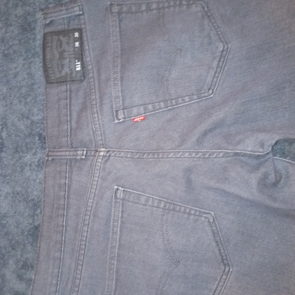 Levi's 511 Jeans 36W×30L -black × grey color